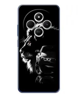 Чехол для TECNO Spark 30C с картинкой «BMW и лев»