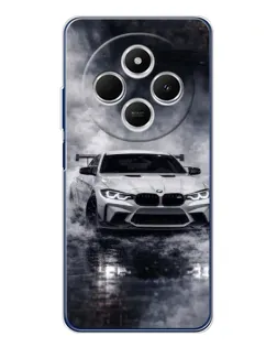Чехол для TECNO Spark 30C с картинкой «BMW сквозь туман»