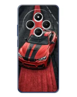 Чехол для TECNO Spark 30C с картинкой «BMW на красной дорожке»