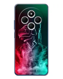 Чехол для TECNO Spark 30C с картинкой «PUBG — огненный воин» Чехол для TECNO Spark 30C с картинкой «PUBG — огненный воин»