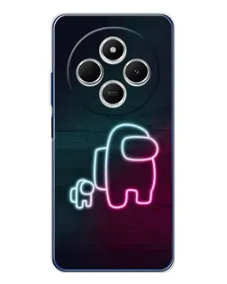 Чохол для TECNO Spark 30C з картинкою «Among Us неон-арт»