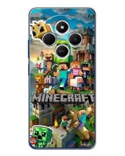 Чохол для TECNO Spark 30C з картинкою «Замок Minecraft» Чохол для TECNO Spark 30C з картинкою «Замок Minecraft»