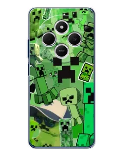 Чохол для TECNO Spark 30C з картинкою «Кріпери Minecraft» Чохол для TECNO Spark 30C з картинкою «Кріпери Minecraft»