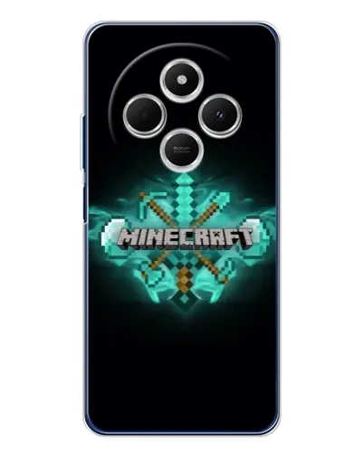Чохол для TECNO Spark 30C з картинкою «Minecraft Diamond лого» Чохол для TECNO Spark 30C з картинкою «Minecraft Diamond лого»