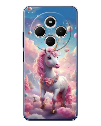 Чехол для TECNO Spark 30C с картинкой «Единорог среди облаков»