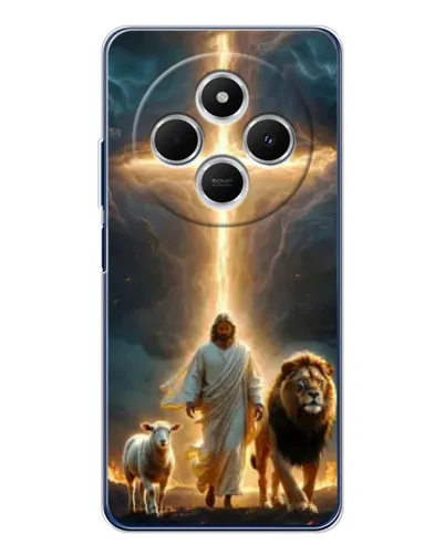 Чехол для TECNO Spark 30C с картинкой «Лев Иуды и Свет»