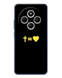 Чехол для TECNO Spark 30C с картинкой «Сердце и Крест»