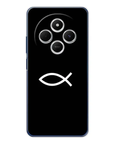 Чохол для TECNO Spark 30C з картинкою «Символ риби Jesus» Чохол для TECNO Spark 30C з картинкою «Символ риби Jesus»