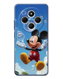 Чехол для TECNO Spark 30C с картинкой «Mickey и мыльные пузыри»
