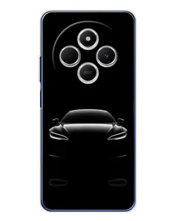 Чехол для TECNO Spark 30C с картинкой «Силуэт Tesla Night»