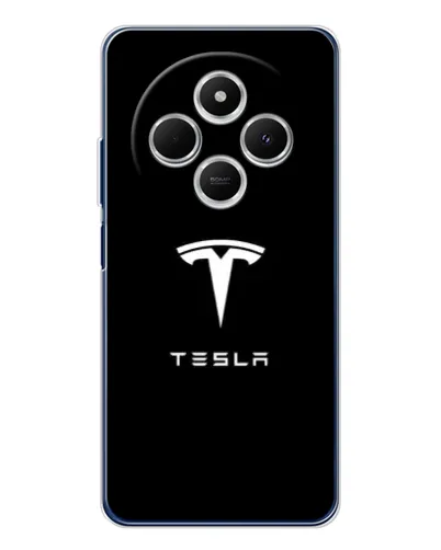 Чехол для TECNO Spark 30C с картинкой «Tesla White Logo» Чехол для TECNO Spark 30C с картинкой «Tesla White Logo»