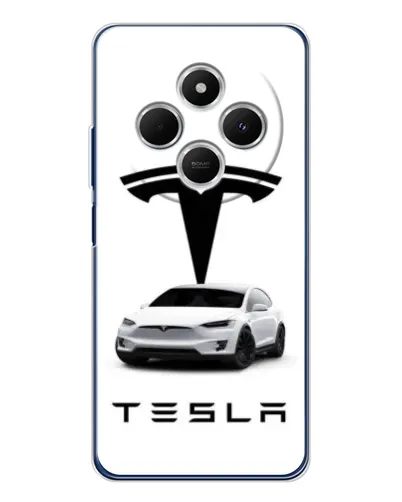 Чехол для TECNO Spark 30C с картинкой «Tesla White Style» Чехол для TECNO Spark 30C с картинкой «Tesla White Style»