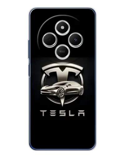 Чехол для TECNO Spark 30C с картинкой «Tesla — серебристое авто» Чехол для TECNO Spark 30C с картинкой «Tesla — серебристое авто»