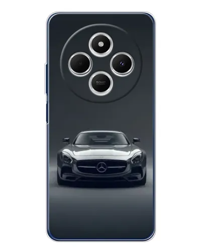 Чехол для TECNO Spark 30C с картинкой «Mercedes на черном»
