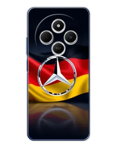 Чехол для TECNO Spark 30C с картинкой «Mercedes — флаг Германии»