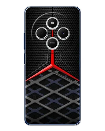 Чехол для TECNO Spark 30C с картинкой «Mercedes Carbon Grid»