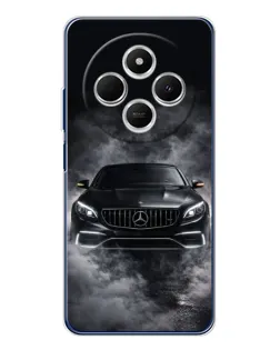 Чехол для TECNO Spark 30C с картинкой «Mercedes в дыму»