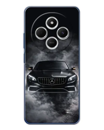 Чехол для TECNO Spark 30C с картинкой «Mercedes в дыму»