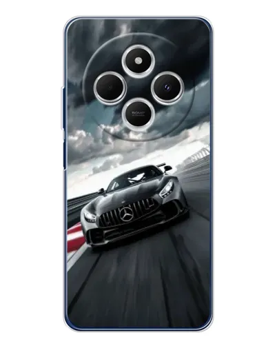 Чехол для TECNO Spark 30C с картинкой «Гоночный Mercedes AMG»