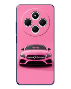 Чехол для TECNO Spark 30C с картинкой «Розовый Mercedes AMG»