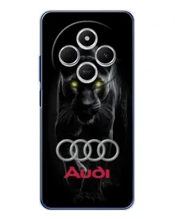 Чехол для TECNO Spark 30C с картинкой «Пантера и Audi»