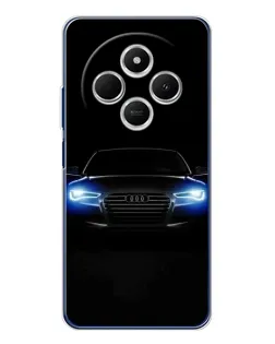 Чехол для TECNO Spark 30C с картинкой «Audi в неоне»