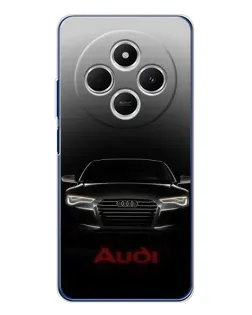 Чехол для TECNO Spark 30C с картинкой «Audi — градиентный контур»