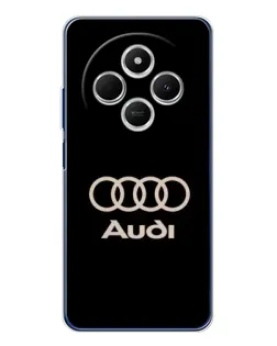Чехол для TECNO Spark 30C с картинкой «Audi — золотой логотип»