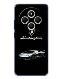 Чехол для TECNO Spark 30C с картинкой «Логотип Lamborghini классика»
