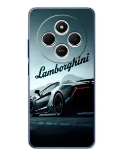 Чехол для TECNO Spark 30C с картинкой «Классическая надпись Lamborghini»
