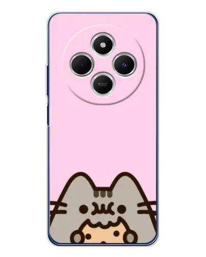 Чохол для TECNO Spark 30C з картинкою «Pusheen та печиво» Чохол для TECNO Spark 30C з картинкою «Pusheen та печиво»
