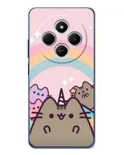 Чехол для TECNO Spark 30C с картинкой «Единорог Pusheen»