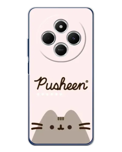 Чохол для TECNO Spark 30C з картинкою «Pusheen логотип» Чохол для TECNO Spark 30C з картинкою «Pusheen логотип»