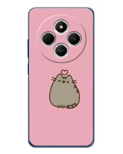 Чохол для TECNO Spark 30C з картинкою «Pusheen серце»