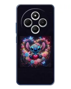Чехол для TECNO Spark 30C с картинкой «Stitch в цветах» Чехол для TECNO Spark 30C с картинкой «Stitch в цветах»