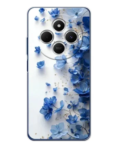 Чехол для TECNO Spark 30C с картинкой «Голубой цветочный каскад» Чехол для TECNO Spark 30C с картинкой «Голубой цветочный каскад»