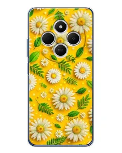 Чехол для TECNO Spark 30C с картинкой «Ромашковое солнце»