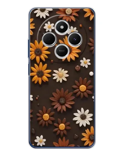 Чехол для TECNO Spark 30C с картинкой «Узор из маленьких подсолнухов» Чехол для TECNO Spark 30C с картинкой «Узор из маленьких подсолнухов»