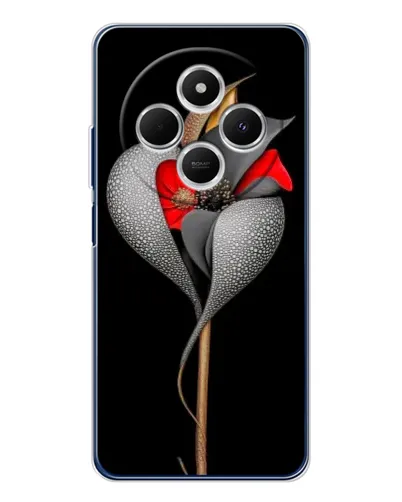 Чехол для TECNO Spark 30C с картинкой «Серебряный фантазийный цветок» Чехол для TECNO Spark 30C с картинкой «Серебряный фантазийный цветок»
