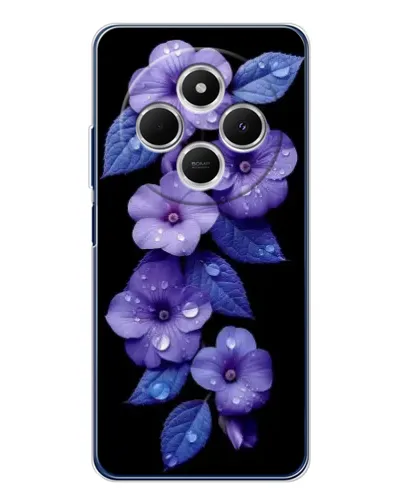 Чехол для TECNO Spark 30C с картинкой «Фиолетовые цветы с росою» Чехол для TECNO Spark 30C с картинкой «Фиолетовые цветы с росою»
