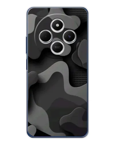Чехол для TECNO Spark 30C с картинкой «Темный абстрактный камуфляж» Чехол для TECNO Spark 30C с картинкой «Темный абстрактный камуфляж»