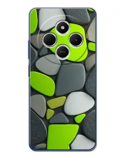 Чехол для TECNO Spark 30C с картинкой «Яркая неоновая галька»