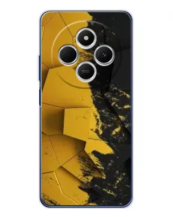 Чехол для TECNO Spark 30C с картинкой «Золотые осколки геометрии»
