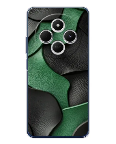 Чехол для TECNO Spark 30C с картинкой «Зеленые кожаные волны» Чехол для TECNO Spark 30C с картинкой «Зеленые кожаные волны»