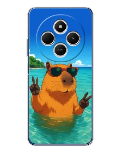 Чехол для TECNO Spark 30C с картинкой «Морская капибара» Чехол для TECNO Spark 30C с картинкой «Морская капибара»