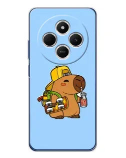 Чехол для TECNO Spark 30C с картинкой «Капибара на скейте»