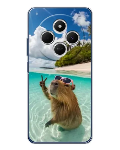 Чехол для TECNO Spark 30C с картинкой «Капибара на море» Чехол для TECNO Spark 30C с картинкой «Капибара на море»
