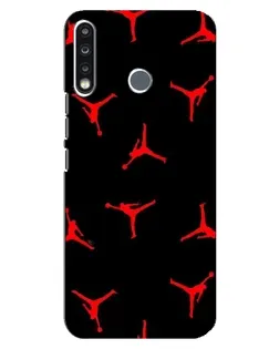 Чохол для TECNO Spark 4 з картинкою «Jordan Red Pattern» Чохол для TECNO Spark 4 з картинкою «Jordan Red Pattern»