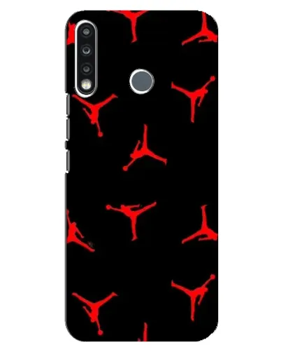 Чохол для TECNO Spark 4 з картинкою «Jordan Red Pattern» Чохол для TECNO Spark 4 з картинкою «Jordan Red Pattern»