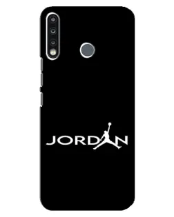 Чохол для TECNO Spark 4 з картинкою «Jordan White Logo»